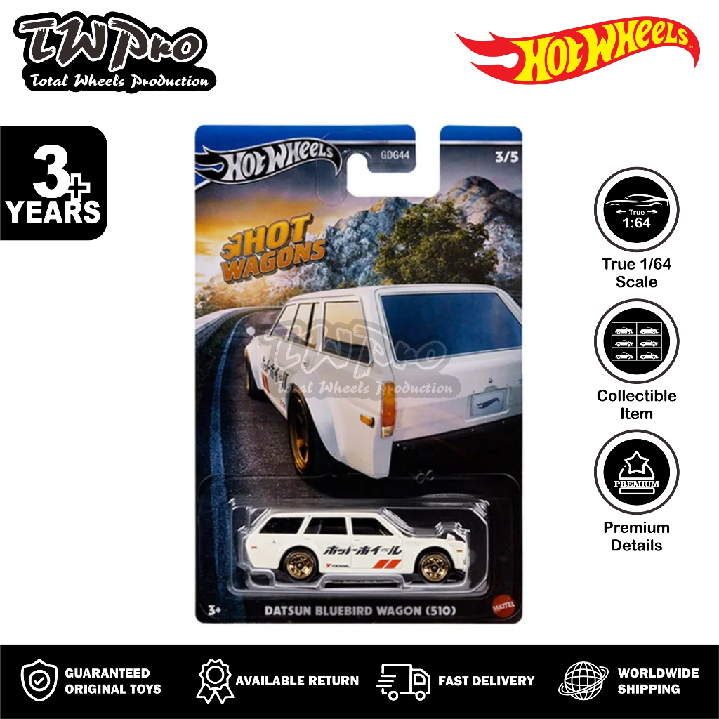 Hot Wheels Datsun Bluebird Wagon 51 - Hot Wagon