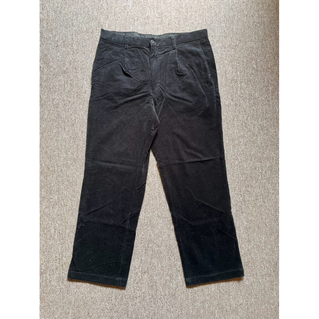 Celana Corduroy Hitam Original