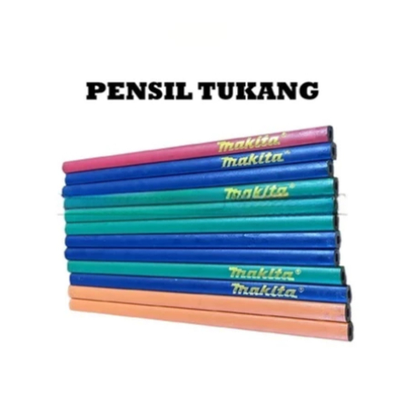 

Pensil Kayu Makita Penanda Garisan Kayu Beton Tukang Furniture Bangunan Premium Quality