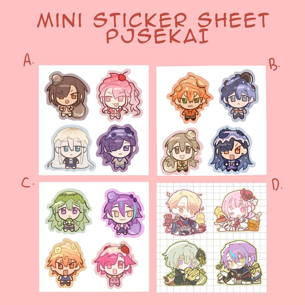 

mini cute pjsekai sticker sheet