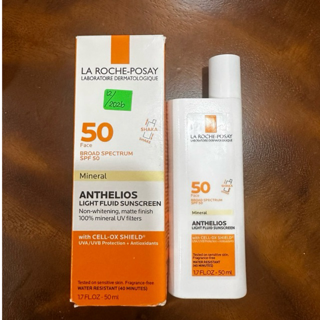 ORI SUNSCREEN LA ROCHE POSAY ANTHELIOS SPF 50 MINERAL LIGHT FLUID SUNSCREEN 50 ML