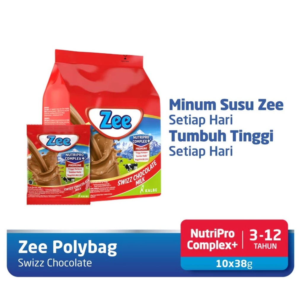 

Zee Susu Sachet 10 Sachet | Swizz Chocolate Milk | 10 Sachet x 38gr