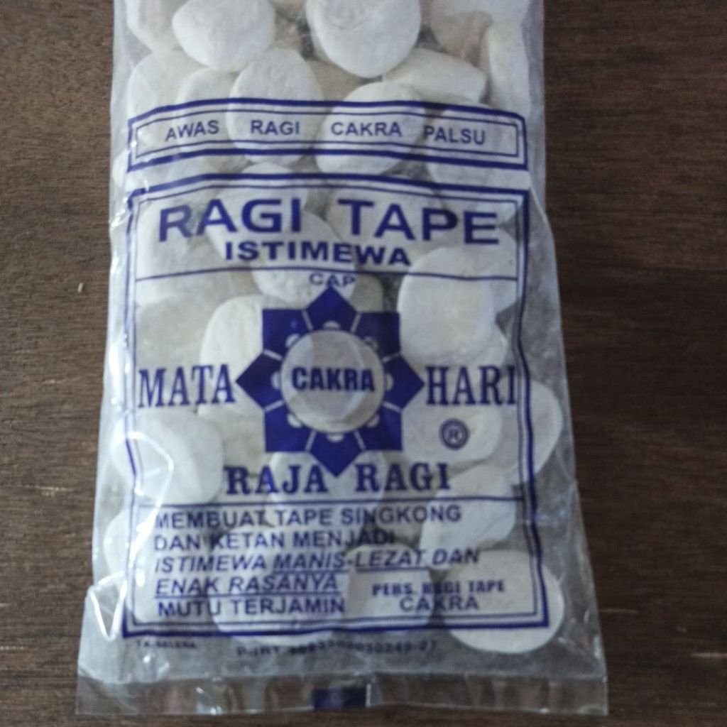 

Ragi Tape Cap Matahari Cakra isi 50 / Ragi Singkong / Ragi Ketan