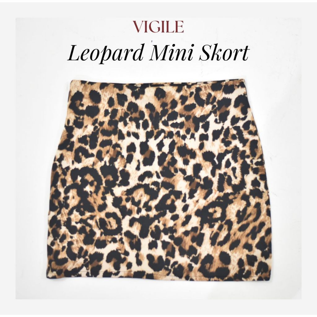Leopard Mini Skort | Rok Pendek Wanita | Skort | Rok Pendek | Rok Pendek Motif | Motif Macan