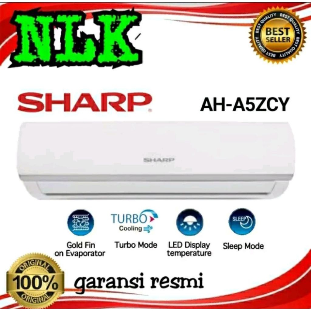 AC SHARP 1/2PK AH -A5ZCY LOW WATT R32 AH -5ZCY UNIT ONLY- PASANG INSTALASI