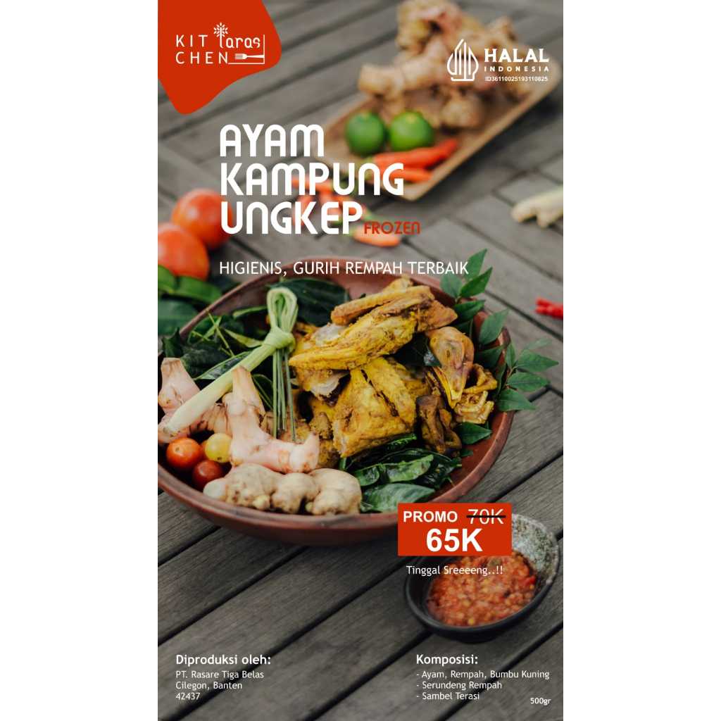 ayam ungkep frozen