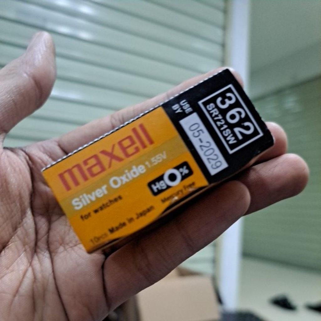 baterai maxell SR721SW SR721 721 362 1.55v original silver oxide made in japan