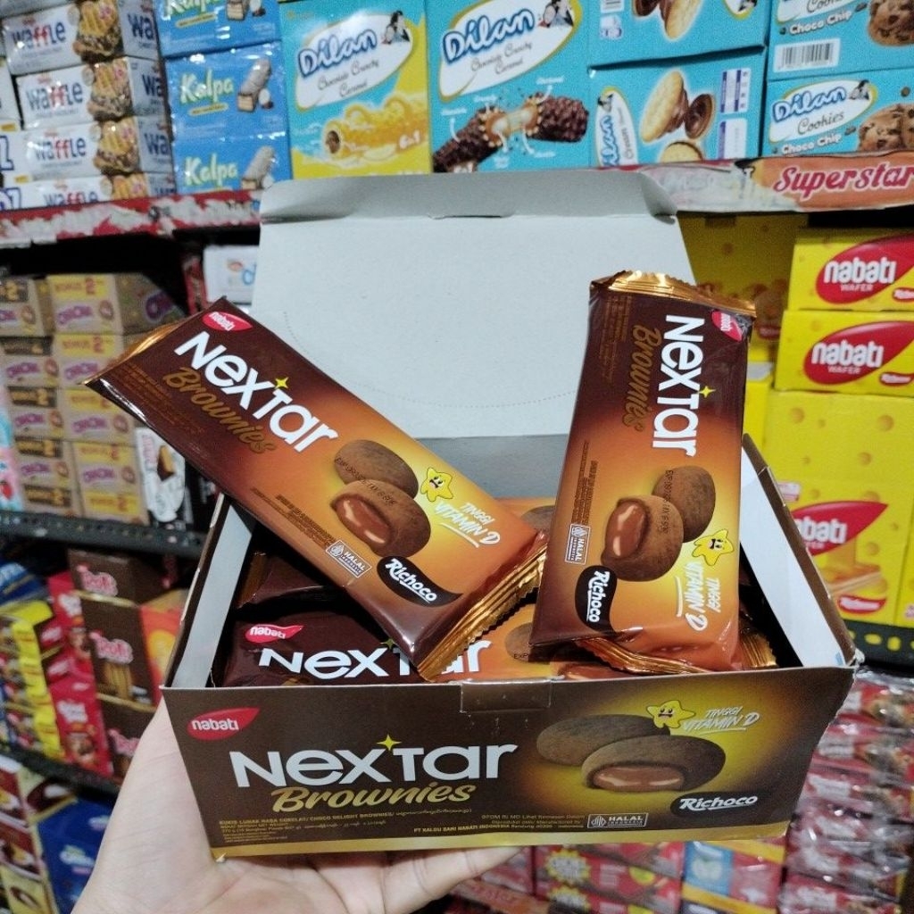 

NEXTAR BROWNIES harga 1 box isi 10pics
