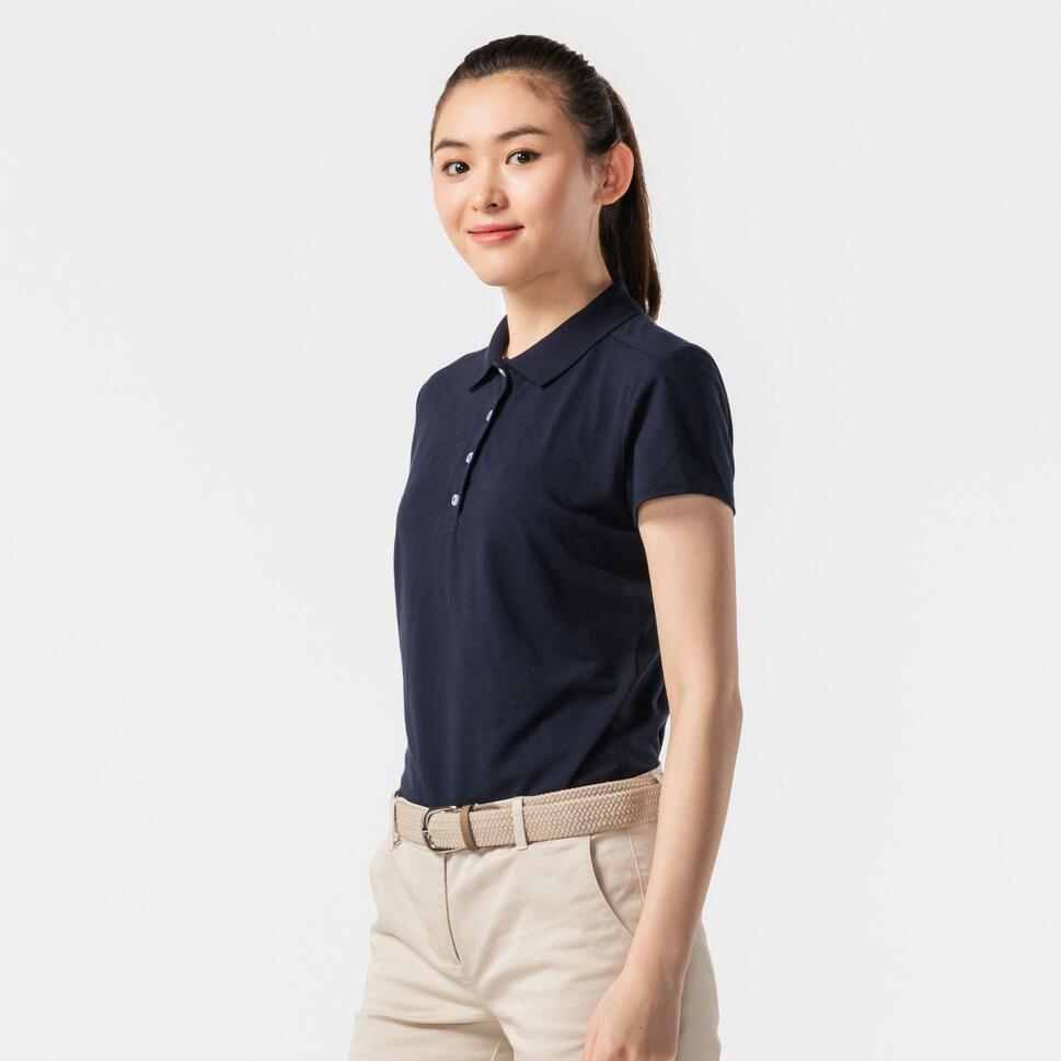 Decathlon INESIS Kaos Polo Wanita MW100 Navy - 8788104