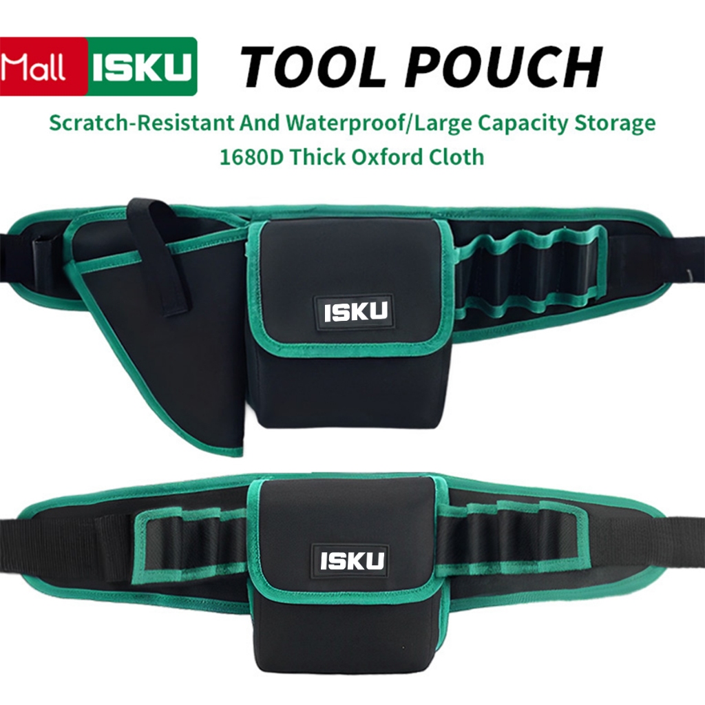 ISKU Tas Pinggang Perkakas 7 Slots Tool Bag Pinggang/Mesin Bor Bag Tas Perkakas Tool Kit