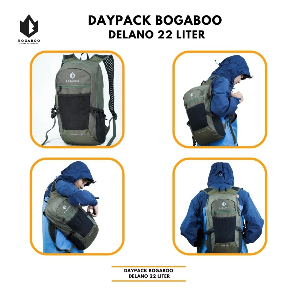 Tas daypack bogaboo delano 22 L - tas sekolah - tas summit - daypack summit -tas ultralight - tas gu