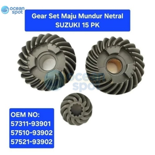 Gear Set Maju Mundur Netral Mesin Tempel SUZUKI 15 PK HP ( ocean spot )