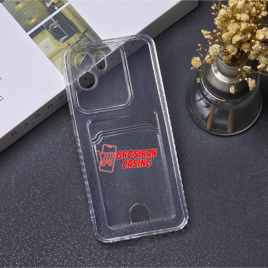 Soft Case Slot Kartu / Card Case Bening Redmi A1 Redmi A2 Redmi Note7 Redmi Note 7 Pro Redmi Note 11