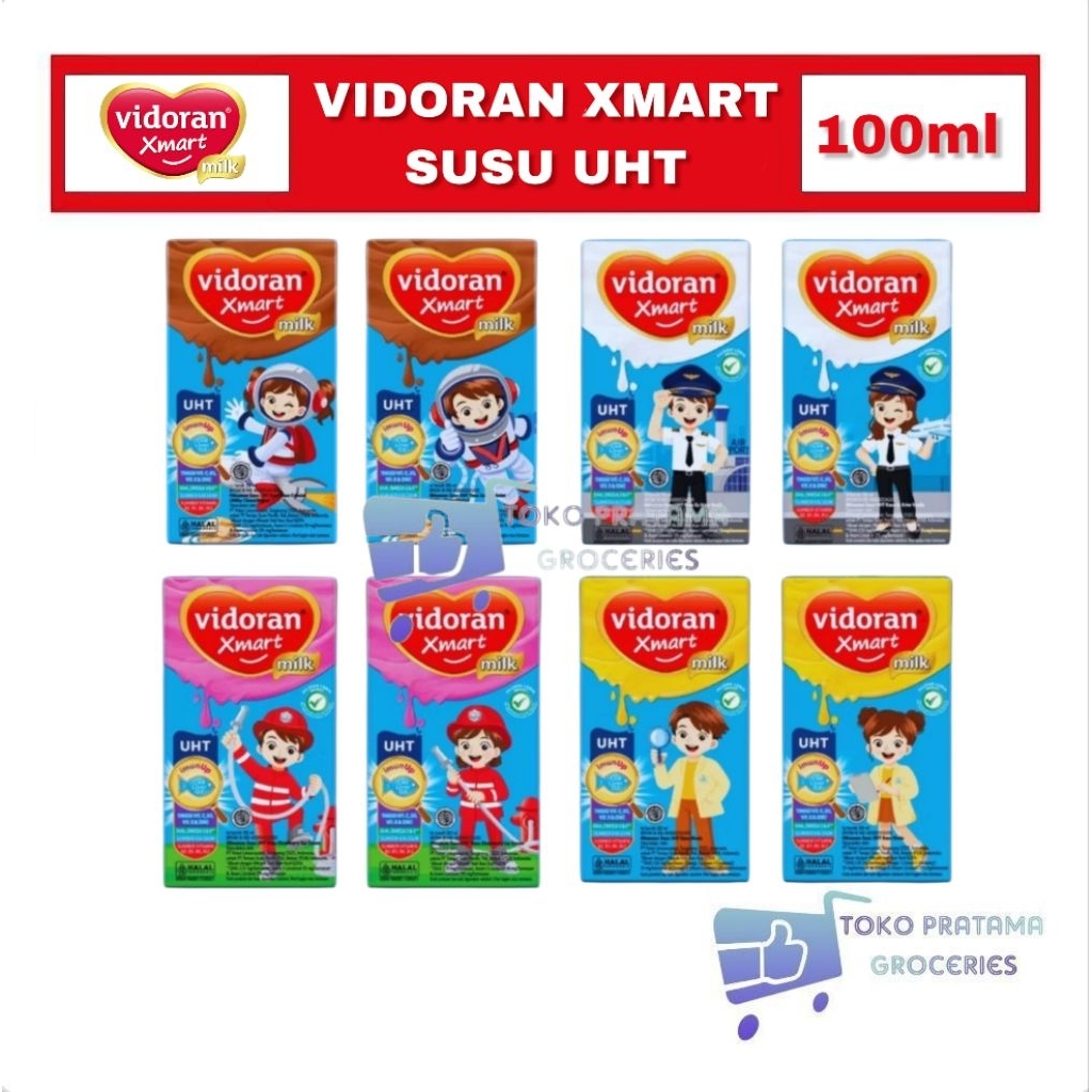 

3 PCS VIDORAN XMART SUSU UHT 100ml ALL VARIAN