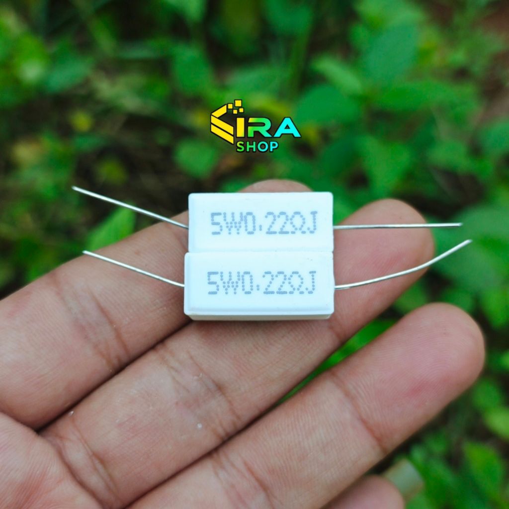 R Kapur Resistor Kapur 5Watt 0.22 Ohm Balok
