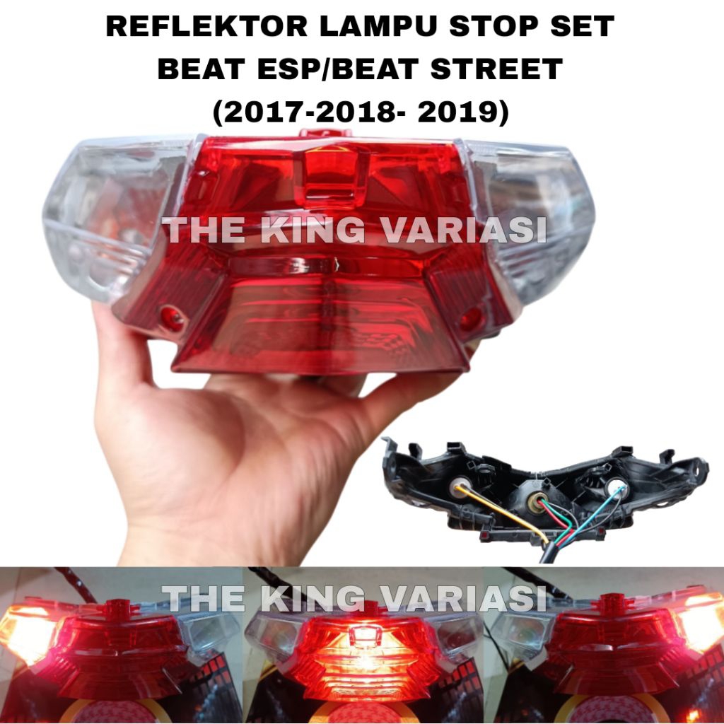 LAMPU STOP LAMP SET BEAT ESP,BEAT STREET 2017 2018 2019 LAMPU STOP BELAKANG BEAT ESP BEAT STREET/ LA