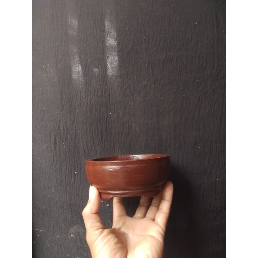 pot bonsai mame bahan semen