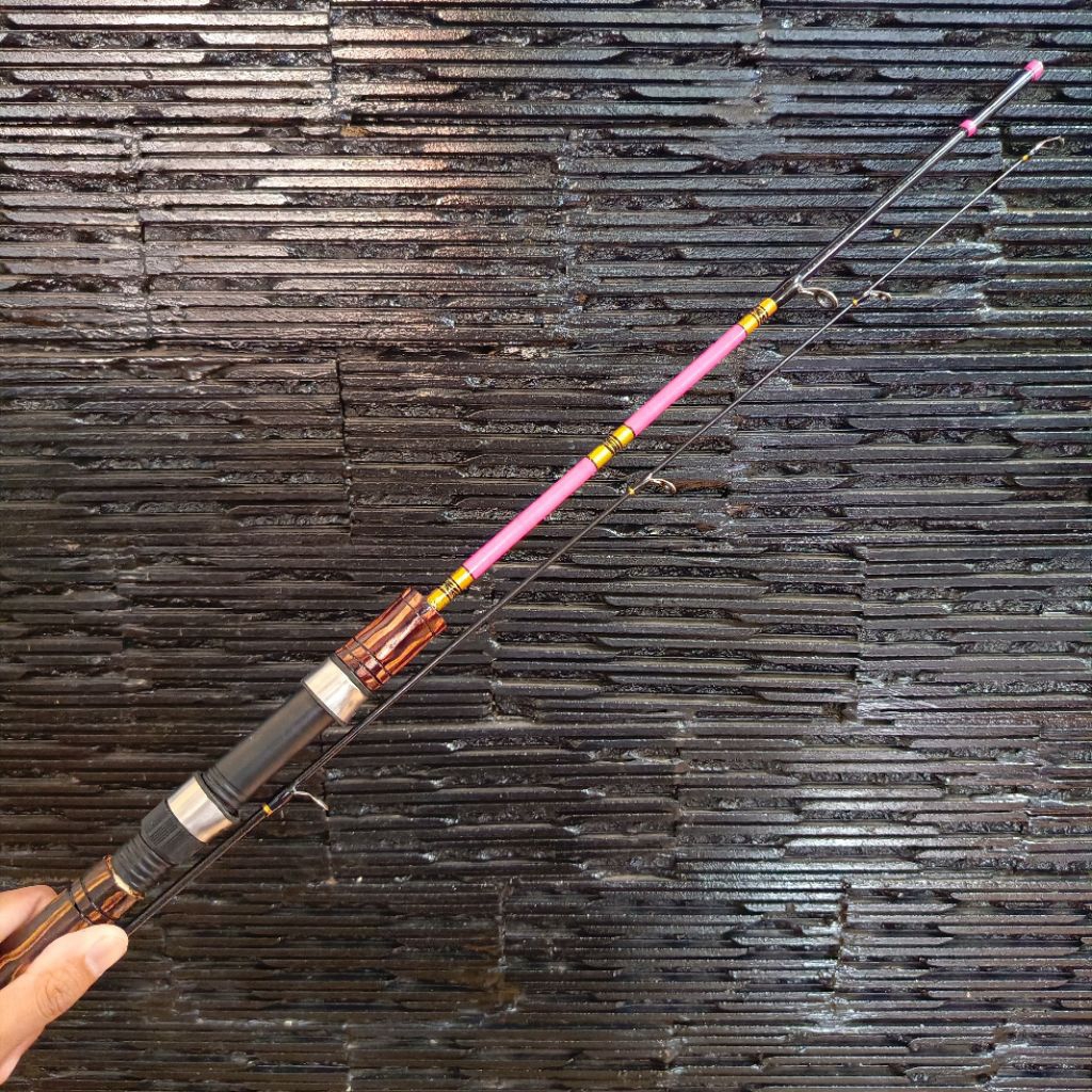 Joran udang galah set pink terbaru