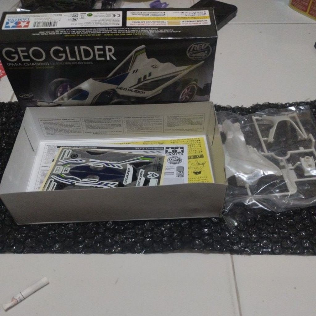Box body decal kitab geo glider original tamiya