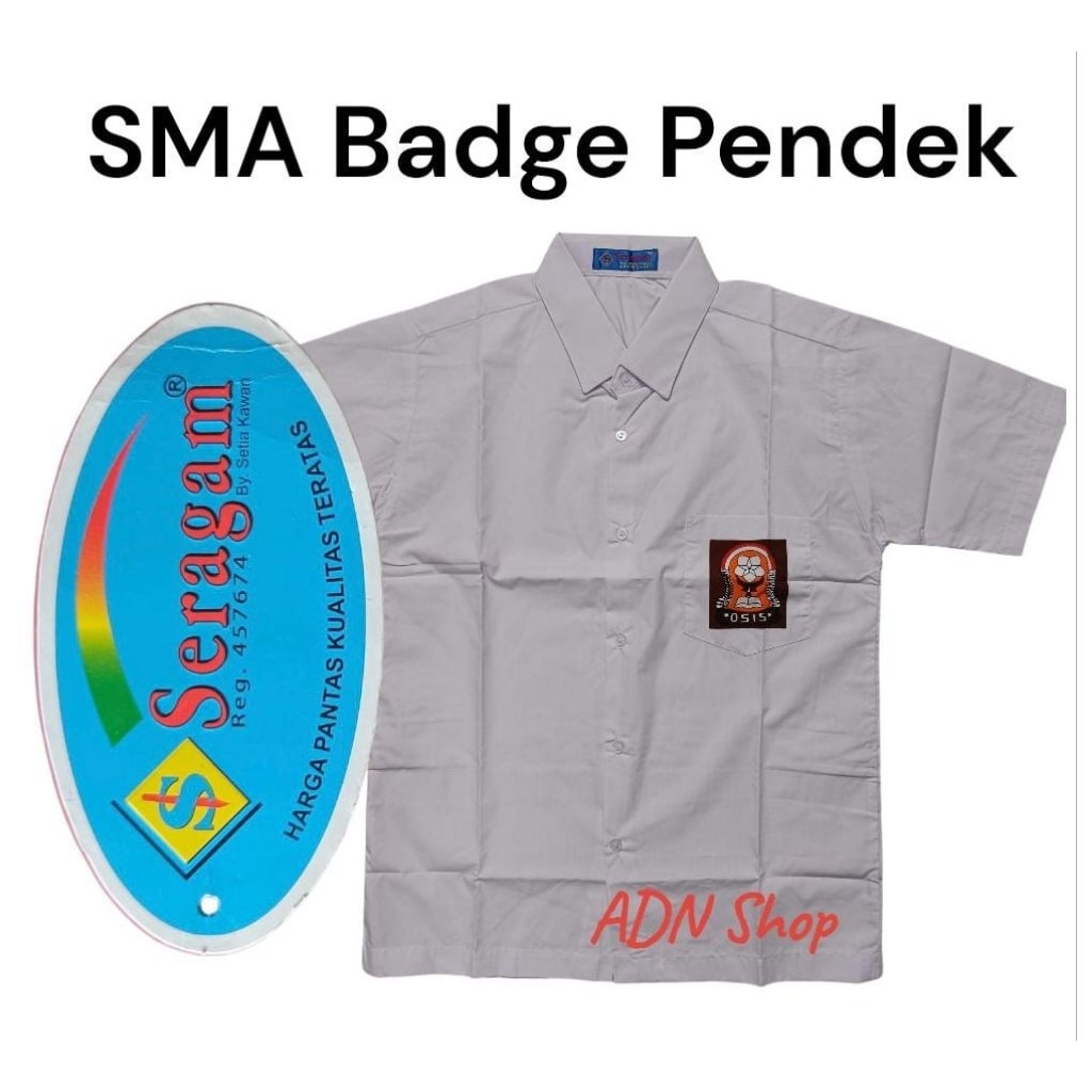 Seragam Sekolah | SMA BET | Baju Putih Pendek SMA | SMK | Merk SERAGAM