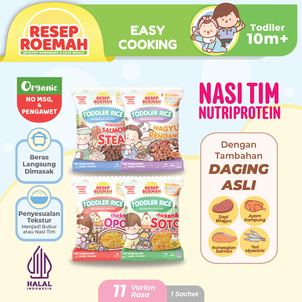 

Resep Roemah Nasi Tim NutriProtein / Toddler & Kids NutriProtein Rice / No MSG & Pengawet