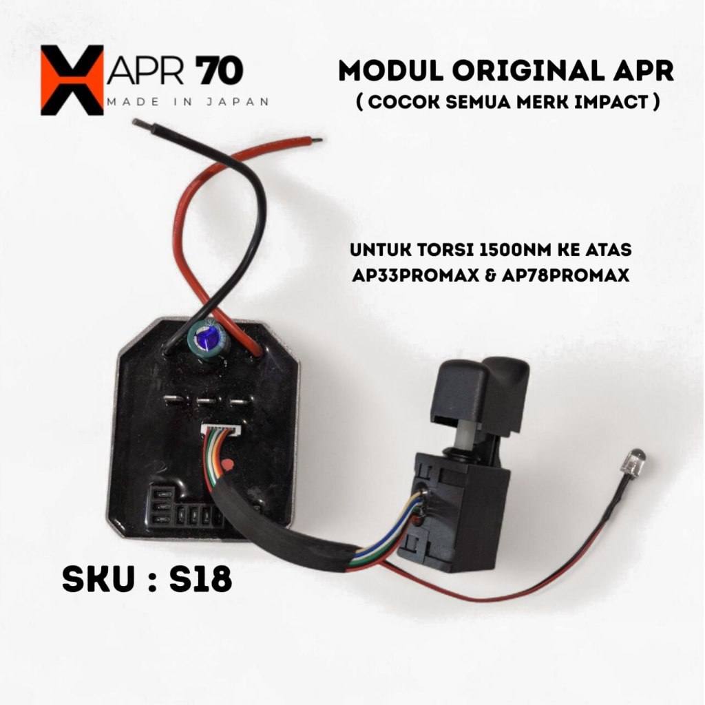 MODUL IMPACT S18 APR JAPAN MODUL IMPACT JUMBO TORSI 1500NM-1850NM 1/2INCH UNIVERSAL