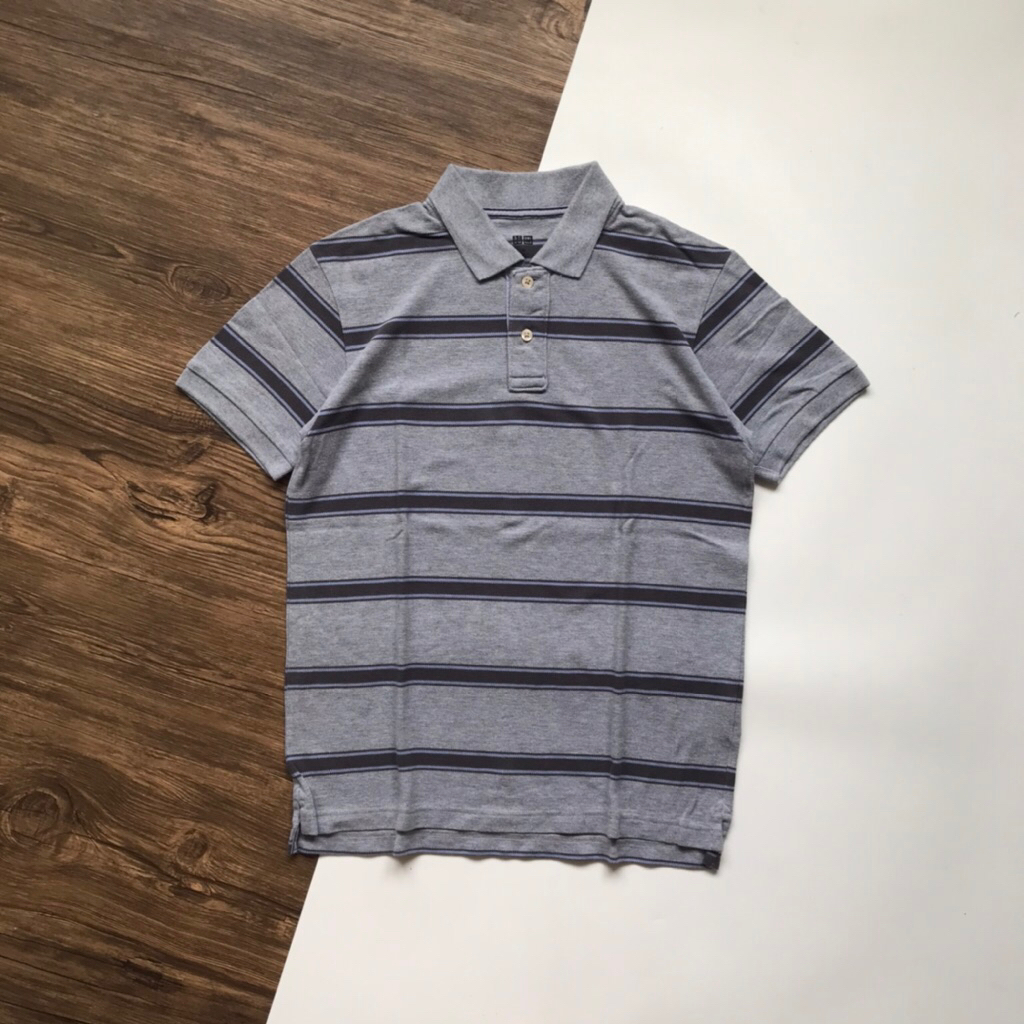 Uniqlo stripe polo shirt