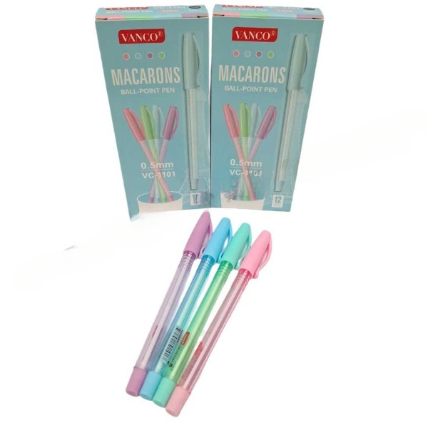 

1 Kotak isi 12 Pcs Pena Ball Point MACARONS / PENA MACARONS