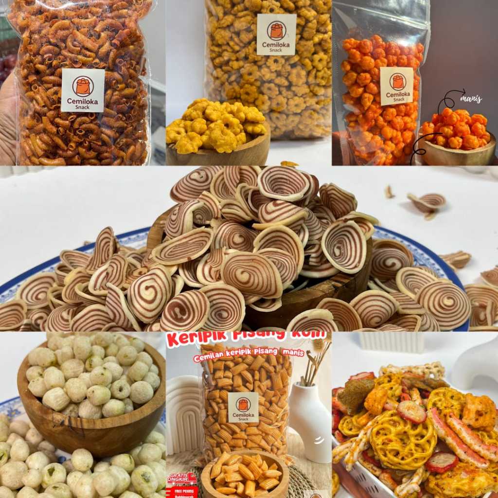 

Cemilan Serba Serbu 7000 - 10000 isi 100 gr Snack Cemilan Viral Jajanan Jadul Kikinian Renyah Gurih