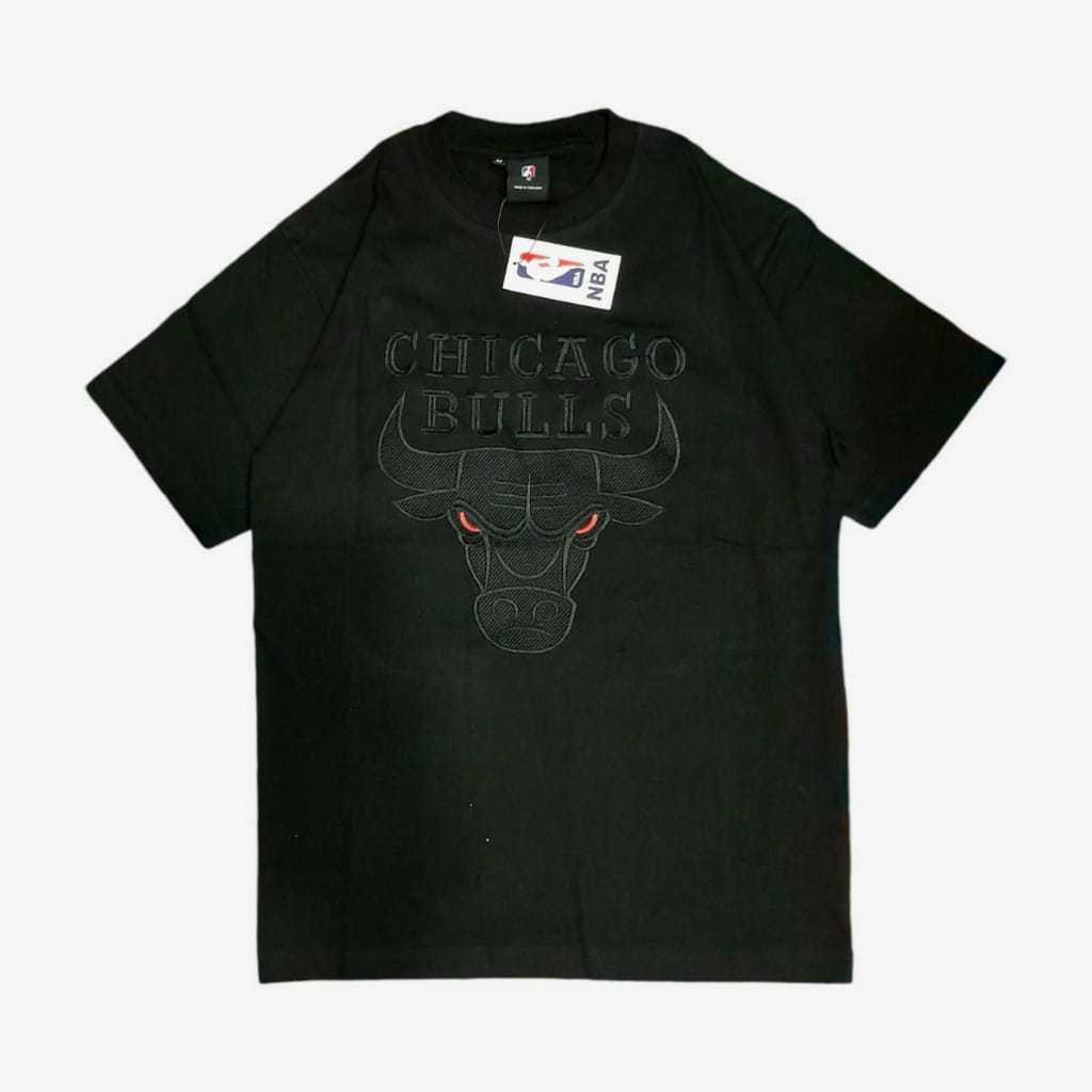 KAOS LENGAN PENDEK BORDIRAN BRENDED BULLS CHICAGO PREMIUM DISTRO MIROR ORIGINAL 1:1 FULL KATUN 24S