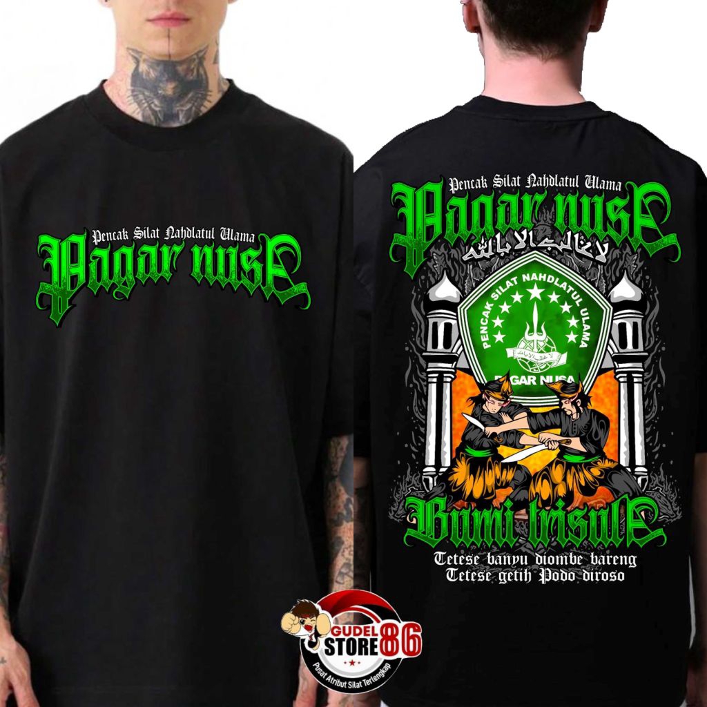 Kaos pagar Nusa logo pakem