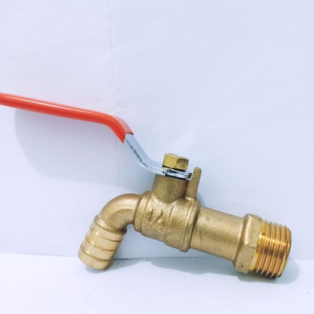 KRAN TAMAN GAGANG PANJANG KUNINGAN SOLIGEN/ KRAN KUNINGAN SOLIGEN E02 ½"