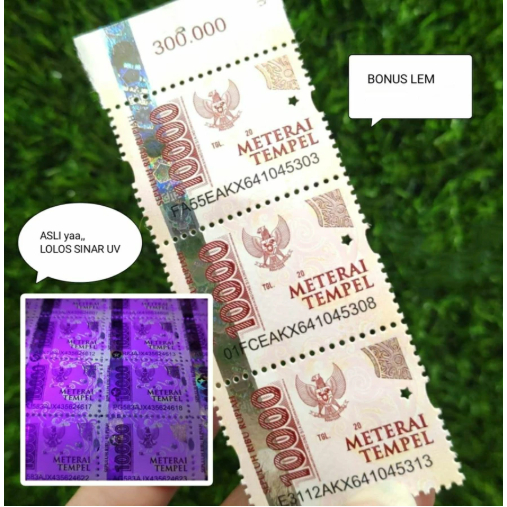 METERAI 10000 Asli lolos sinaruv METERAI PERANGKO