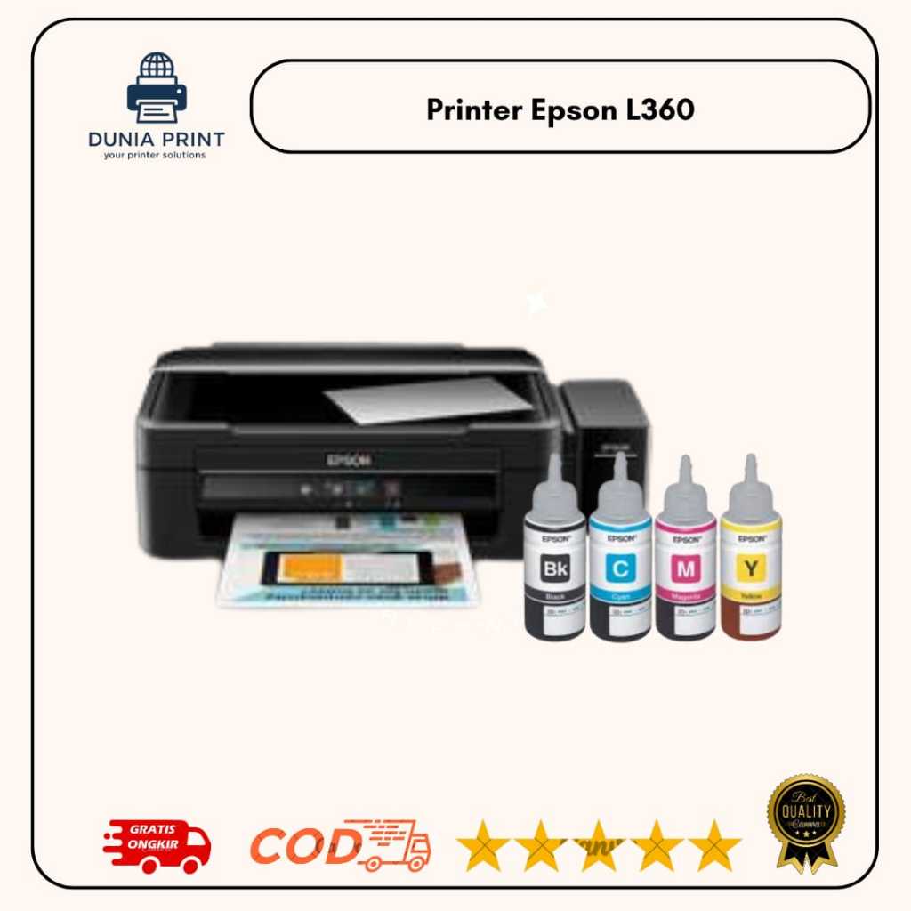 Printer Epson L360 bekas bisa fotocopy warna