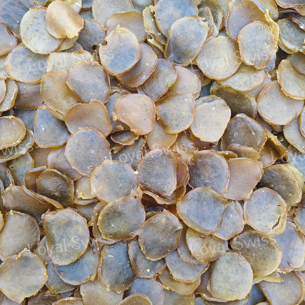 Kerupuk Puli Gapura Krupuk Poli Asli Sumenep Madura Bentuk Bulat Lingkaran Bundar, Cemilan Mentah