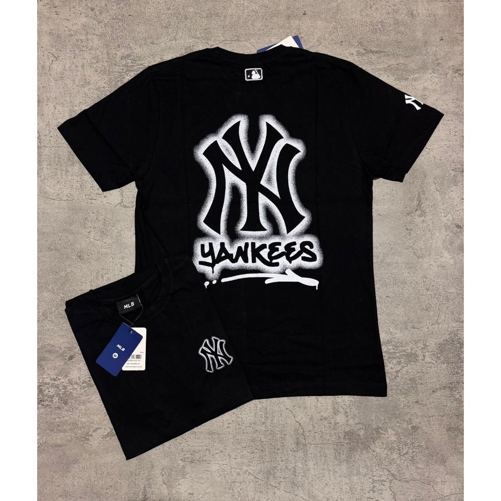 Kaos Branded MLB BigLogo Print Premium//Kaos Pria MLB BigLogo//Kaos Branded Pria//Kaos Logo NY Print