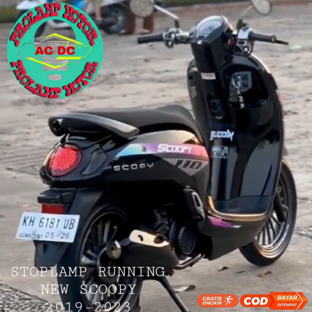 Lampu StopLamp Running Scoopy 2020 / 2021 / 2022 / 2023 8 Mode Otomatis