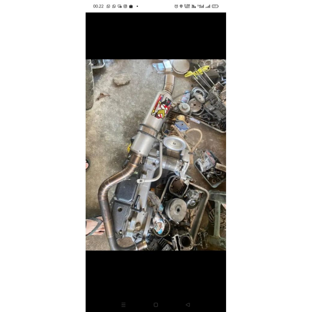 Knalpot Kawahara type drag mio