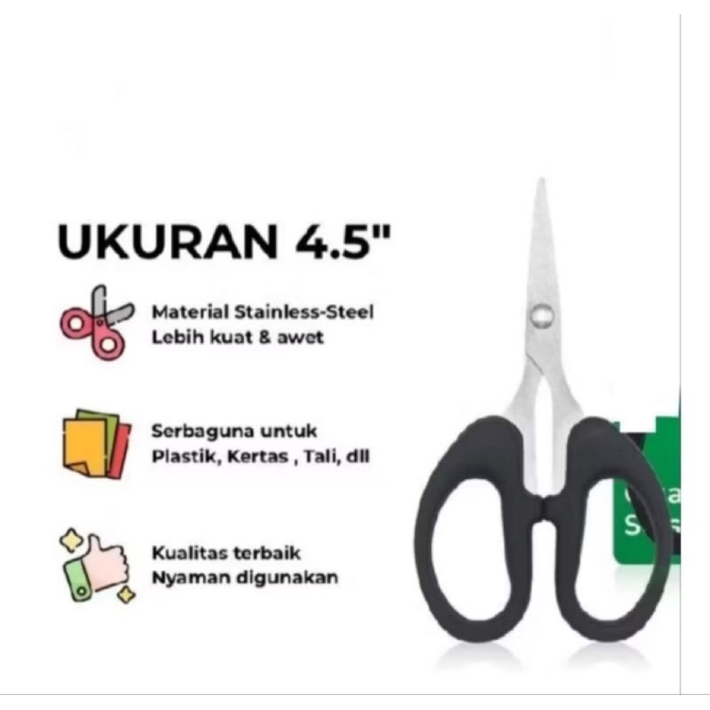 

Gunting renceng isi 12 pcs / gunting 1 lusin / ukuran 4,5 cm