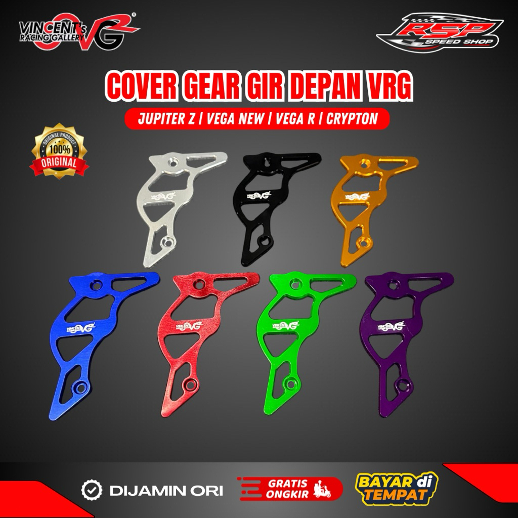 COVER TUTUP GEAR GIR DEPAN ALMU VRG JUPITER VEGA R NEW CRYPTON ORI ORIGINAL VINCENT'S RACING GALLERY