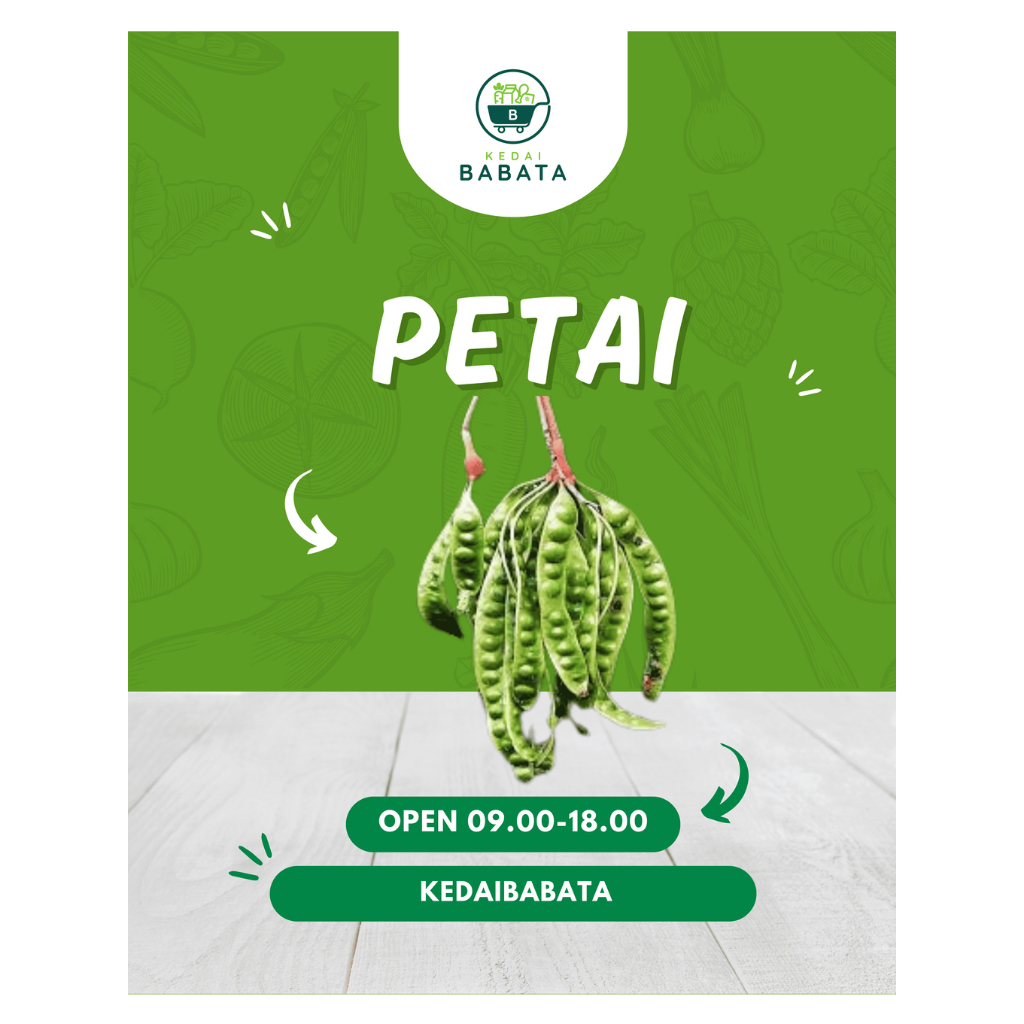 

Petai Pete Patai Fresh Segar Kedai Babata Padang