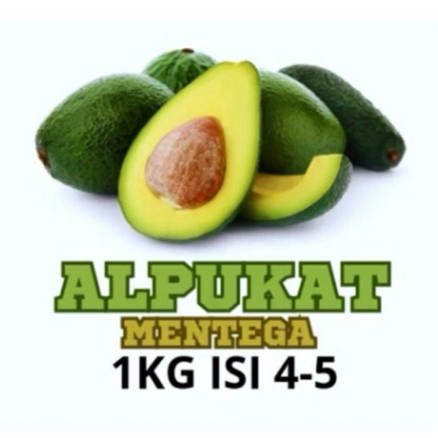 

alpukat mentega super 1 kg isi perkg 4-5 butir