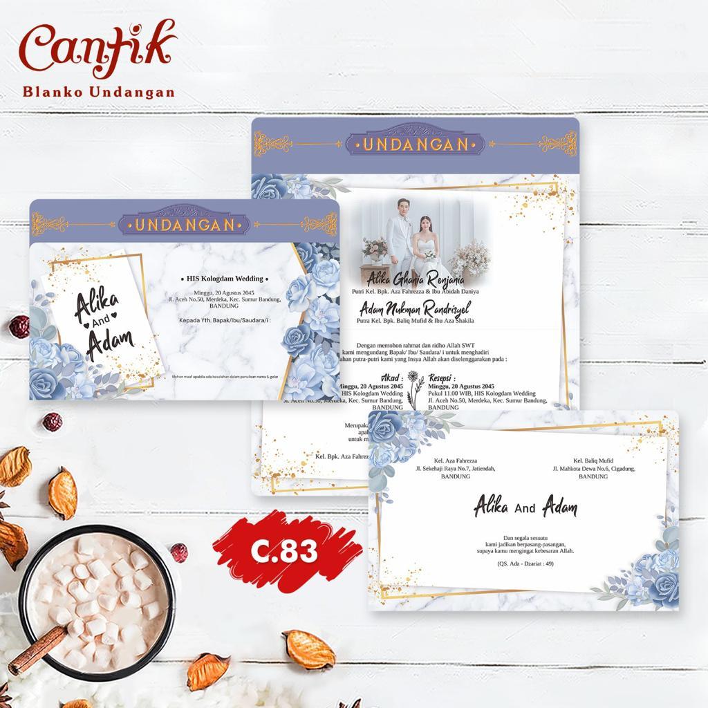 undangan pernikahan mewah cantik 83 murah