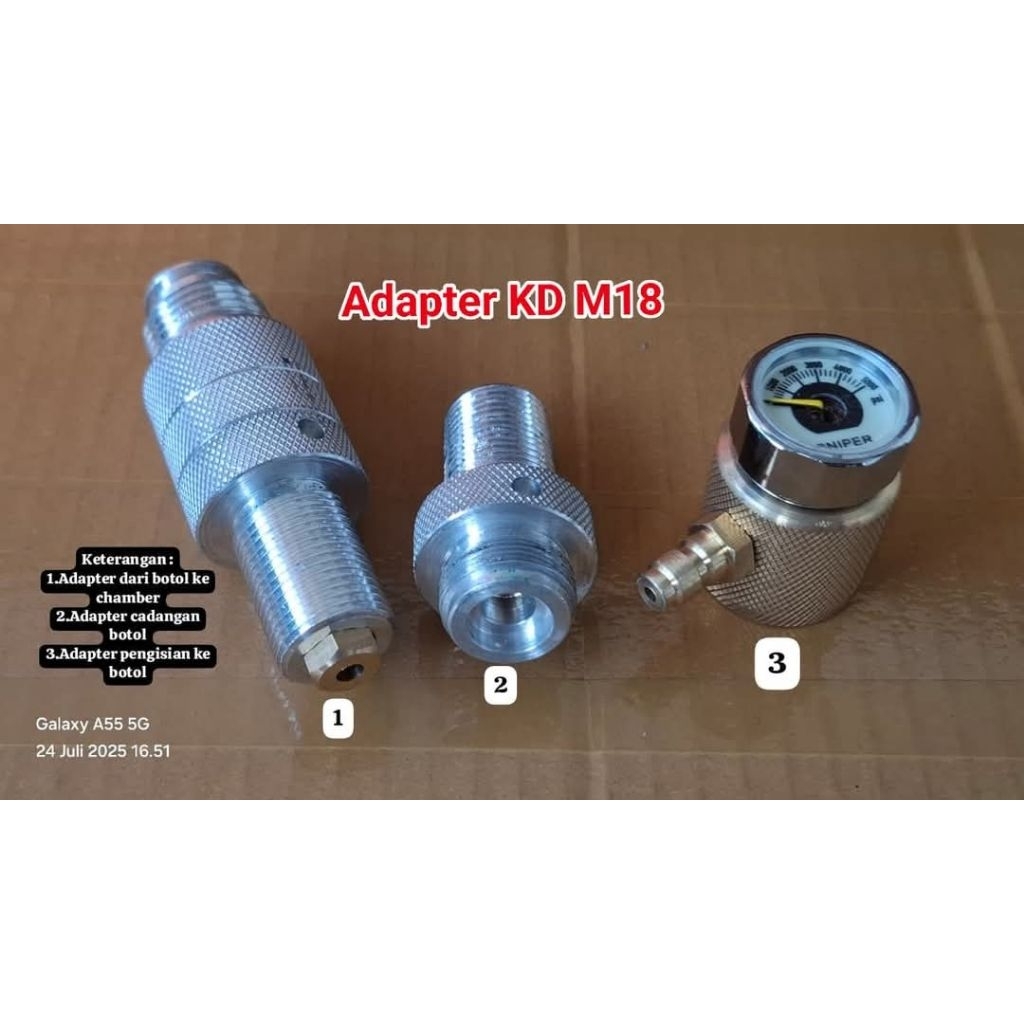Adapter knock down M18 bahan dural berkualitas