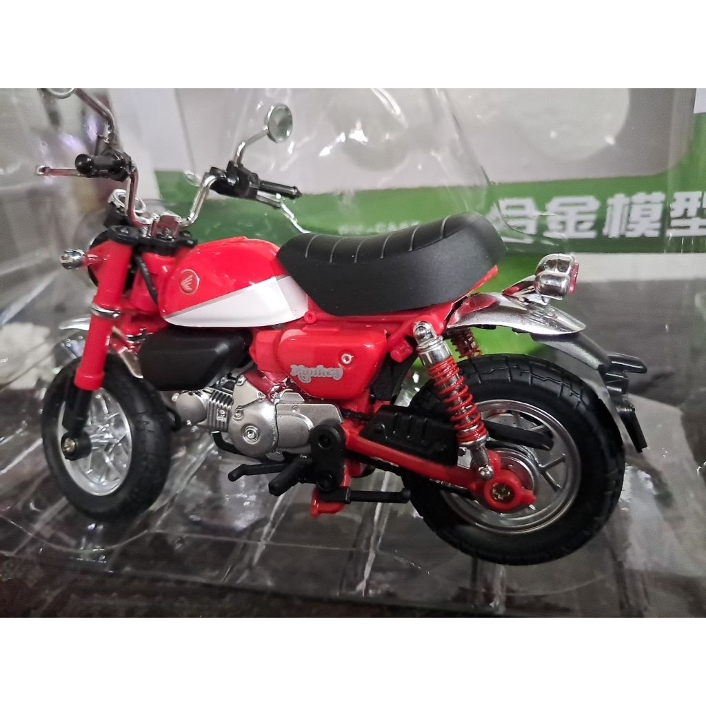 Diecast Miniatur Motor honda monkey huayi skala 1:12 classic motor pajangan mainan anak hiasan souve