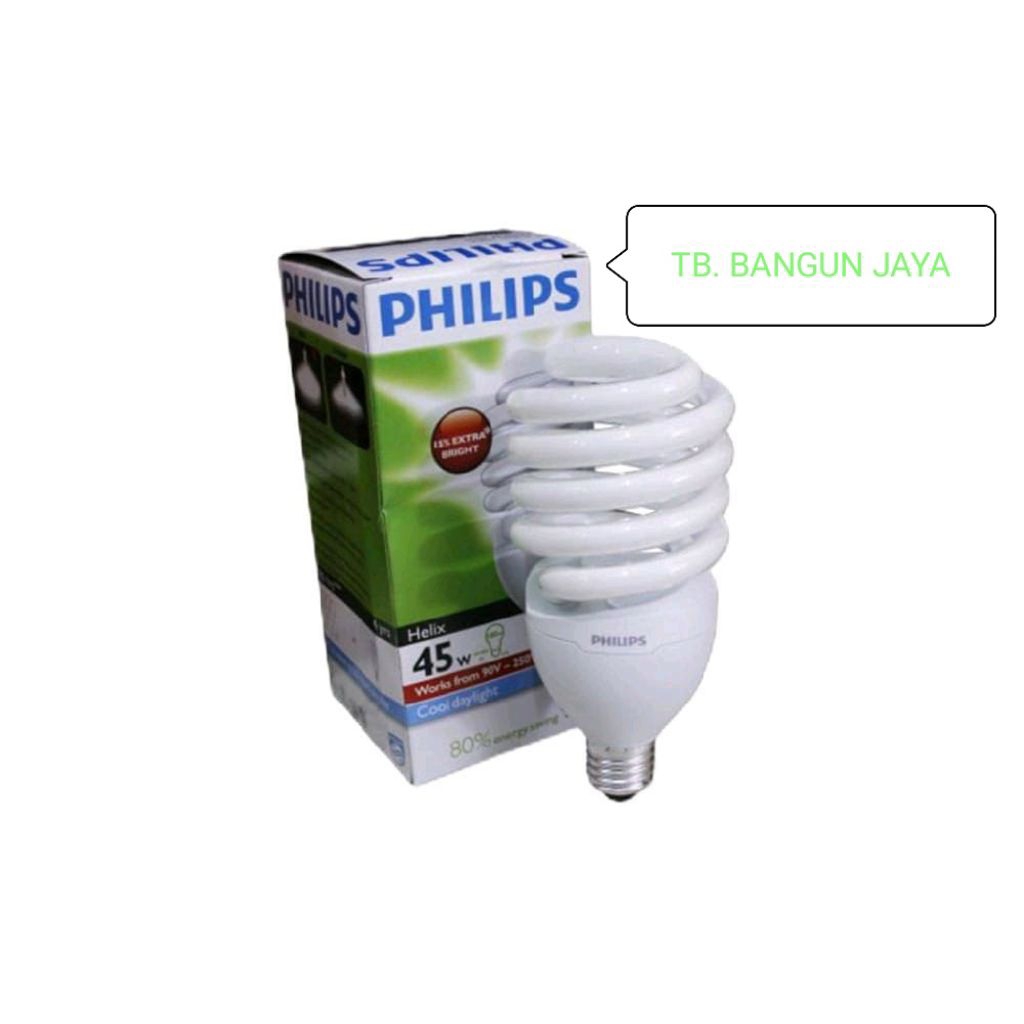 lampu philips helix 45 watt sni
