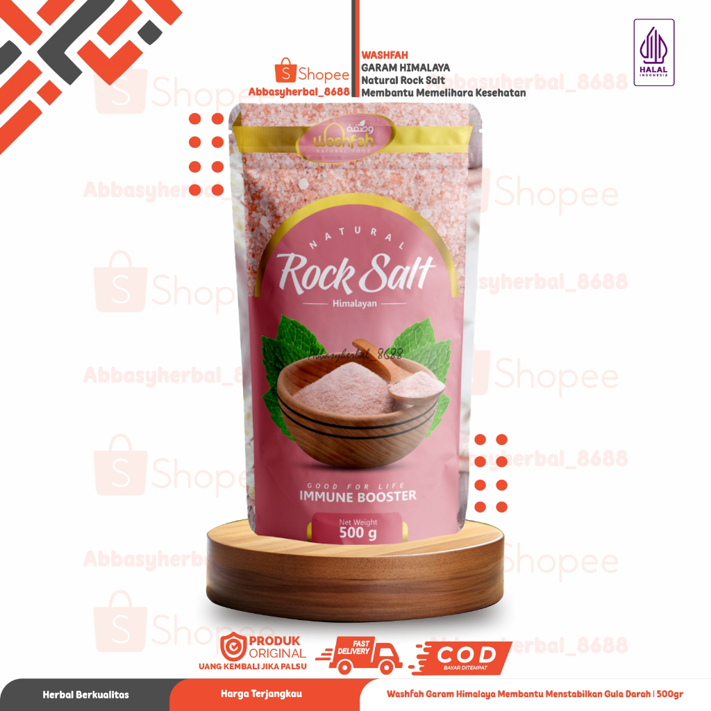 

Abbasy Herbal_Garam Himalayan Pink Salt | Natural Rock Salt Himalayan | Original Product 500gr