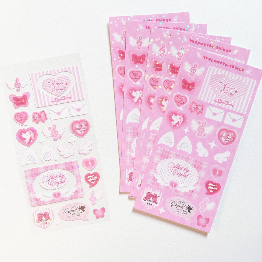 

[NEW] Dear Cupid Sticker | Sticker Sheet | Deco Sticker | Polaroid | Korean Sticker by pwetty.things