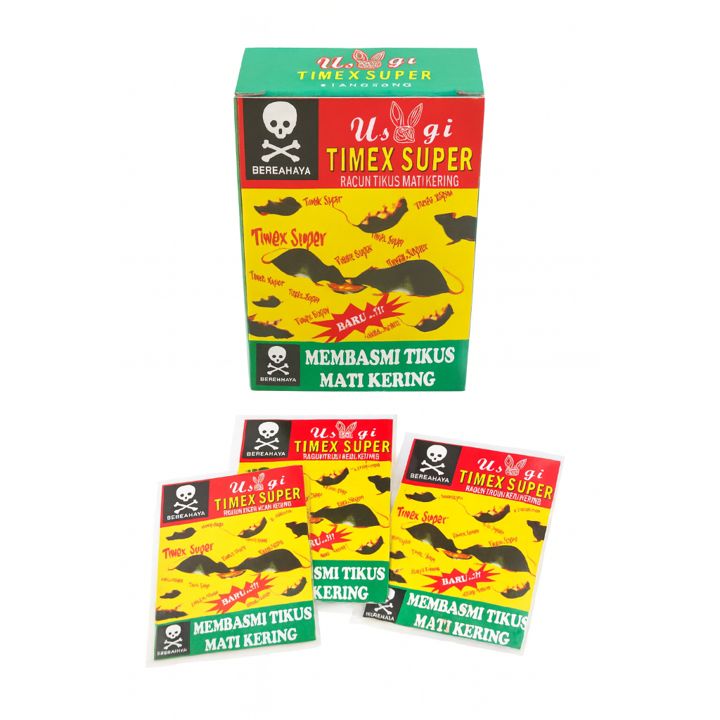 TIMEX SUPER – Racun Tikus Mati Kering /Racun Tikus TIMEX SUPER Ampuh – Membasmi Tikus Mati Kering Ta