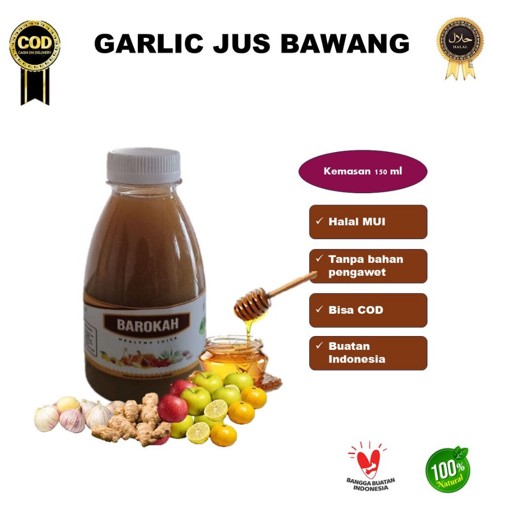 

Juz Herbal Garlic Bawang Lanang Kemasan 150 ml Kemasan Ekonomis